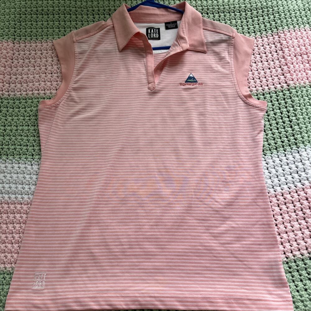Women’s Golf Polo Kate Lord Sugarloaf Golf Club Sleeveless Size Large